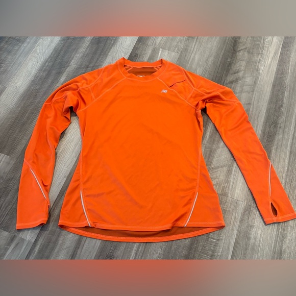 New Balance Tops - New Balance Orange Athletic Top Long Sleeves - Women’s Size Medium